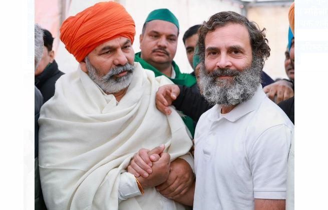 Bharat Jodo Yatra : भाकियू नेता राकेश टिकैत भारत जोड़ो यात्रा में हुए शामिल