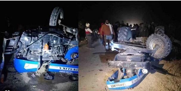 Accident : ट्रैक्टर-ट्रॉली पलटने से दो चचेरे भाइयों की मौत