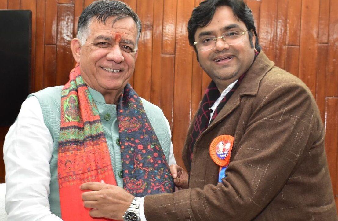 Lucknow News : विधानसभा अध्यक्ष से लिया विधायक विनय वर्मा ने आशीर्वाद