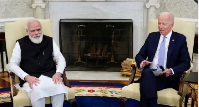 International News : मोदी, बाइडन ने प्रौद्योगिकी साझेदारी की महत्ता पर चर्चा की : अमेरिका