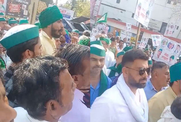 BKU Meerut News सरकार से नाराज किसानों ने मेरठ कमिश्नरी को घेरा, लगा किसानों का रेला