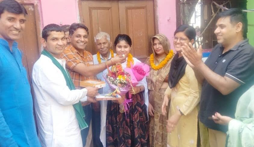 Dadri News : प्रिया ने दादरी क्षेत्र का नाम किया रोशन, भाकियू ने किया स्वागत