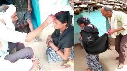 UP News : अनोखी शादी, किन्नर की मांग में भरा सिंदूर, मिट्टी के खंभे के लगाए फेरे