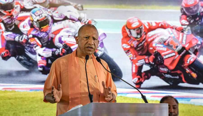 Cm yogi in motogp bharat