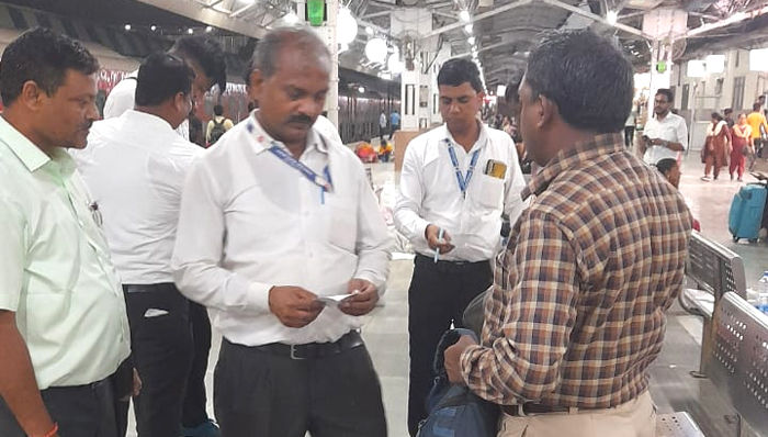 Prayagraj ticket checking