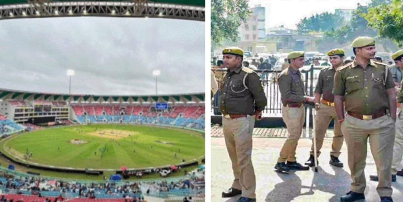 15 पुलिस कर्मी होंगे निलंबित, ड्यूटी के दौरान इकाना स्टेडियम में देख रहे थे मैच