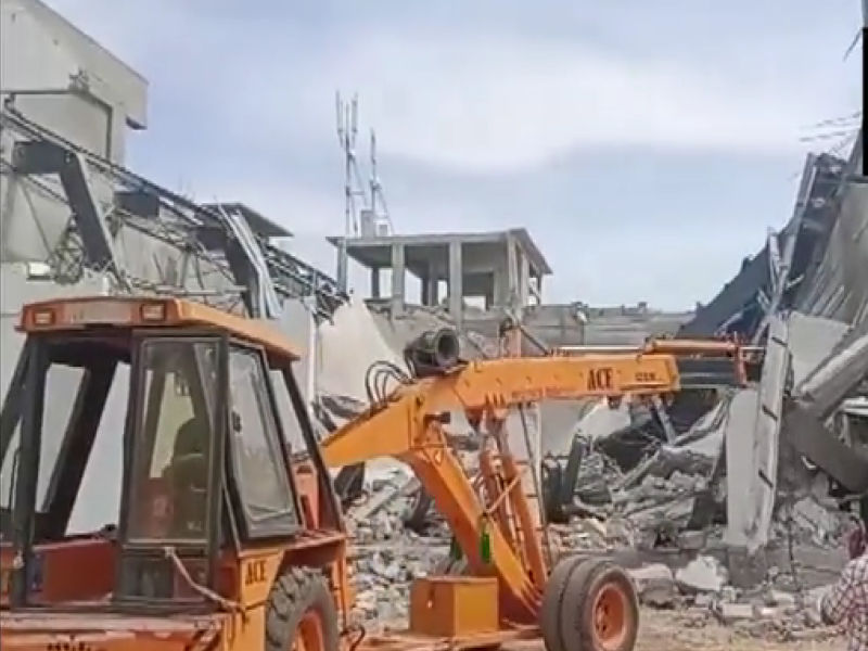 Rangareddy stadium collapsed