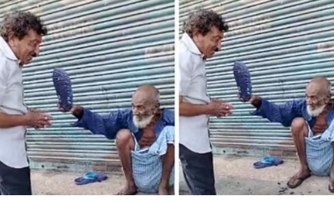 सरे राह कांग्रेस प्रत्याशी ने बुजुर्ग से खुद को चप्पल से क्यों पिटवाया