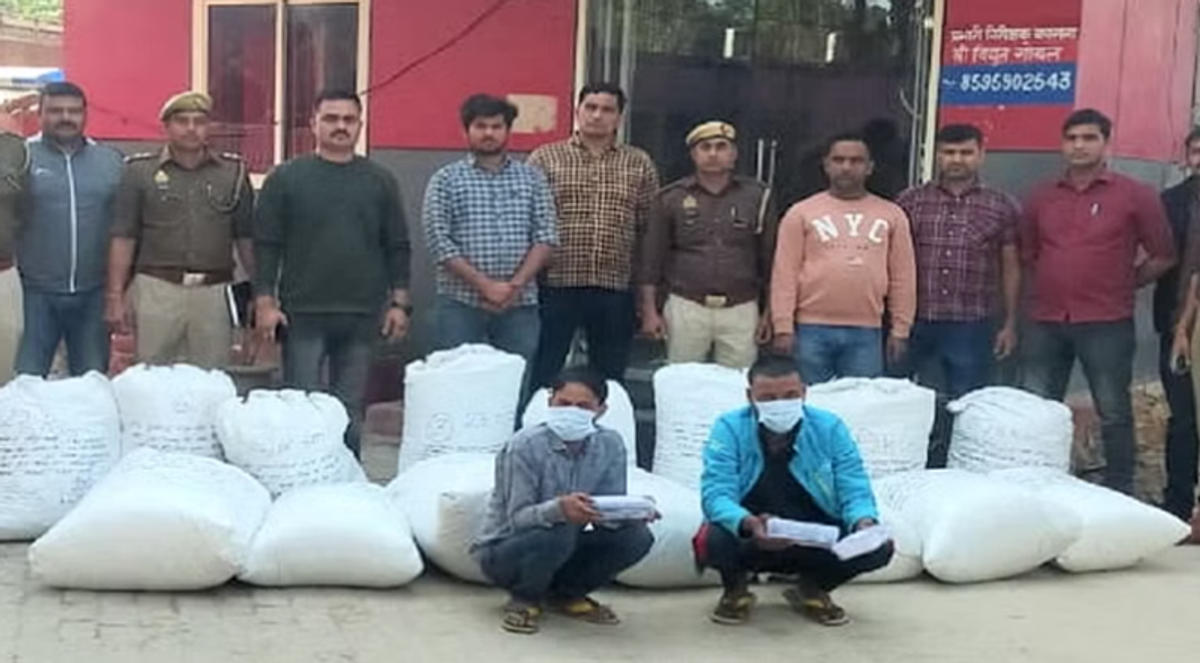 पुलिस ने पकड़ा 1.75 करोड़ का गांजा, नोएडा व ग्रेटर नोएडा सहित एनसीआर में होना था सप्लाई