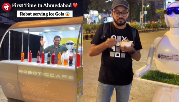 सड़कों पर बर्फ का गोला बेचता नजर आया Robot, वायरल हुई वीडियो