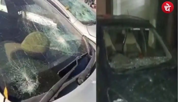 अंबेडकर की मूर्ति लगाने को लेकर भिड़े दो पक्ष, पुलिस पर किया पथराव