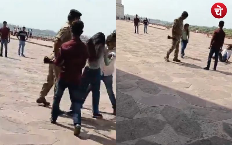 ताजमहल पर रील बना रही लड़कियों को CISF जवान ने जड़ा थप्पड़, वायरल हुआ वीडियो