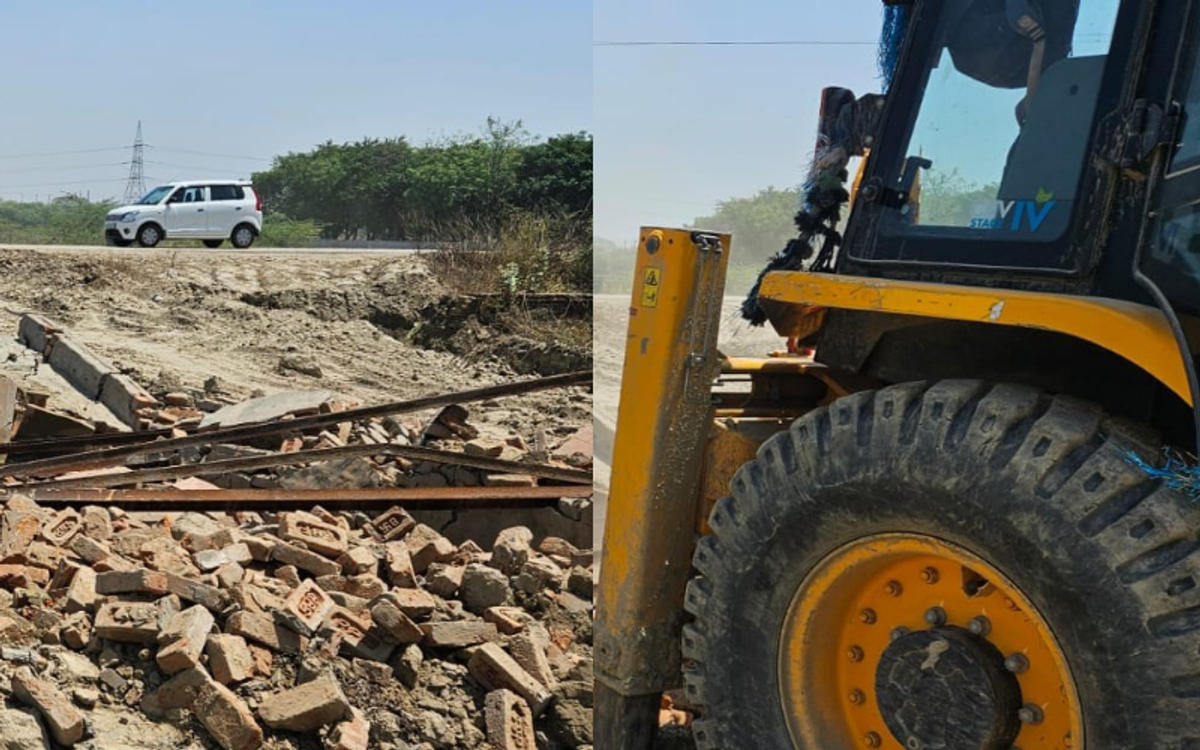 नोएडा में चला बाबा का बुलडोजर, प्राधिकरण ने बचाई करोड़ों की जमीन
