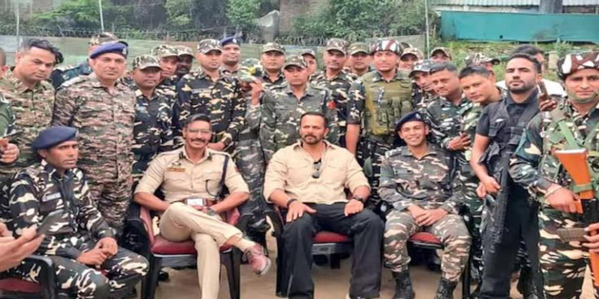 कश्मीर की वादियों में चला सिंघम का जादू, जवानों के बीच बिताएं खास पल