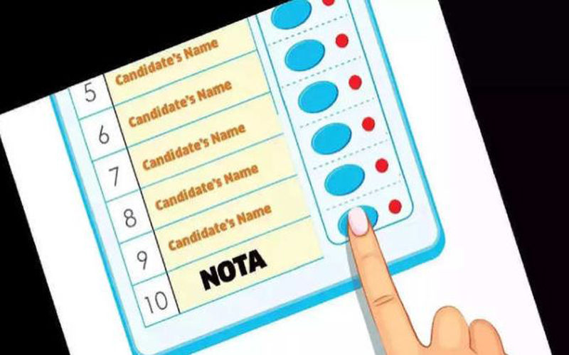 Nota ने इंदौर में बनाया रिकॉर्ड, लाखों की संख्या में नोटा पर हुआ मतदान