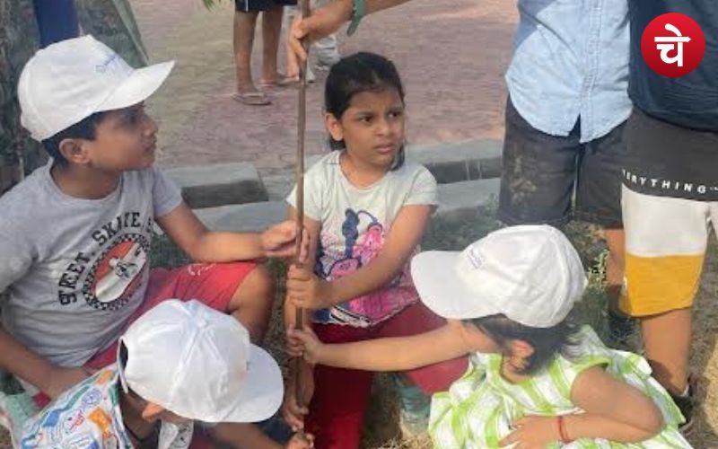 नोएडा में अनोखी पहल, बच्चे के साथ-साथ बड़ा होगा पौधा
