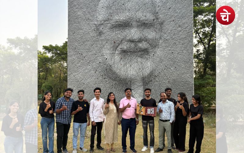 लखनऊ के छात्र ने बनाया विश्व रिकॉर्ड, तैयार किया PM मोदी का सबसे बड़ा पोर्ट्रेट