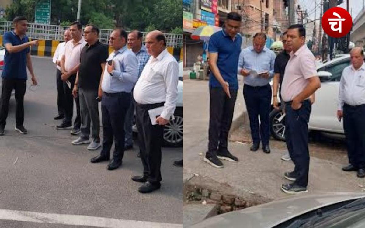 नोएडा की सड़कों पर उतरे सीईओ, बारिश के इंतजामों का लिया जायजा