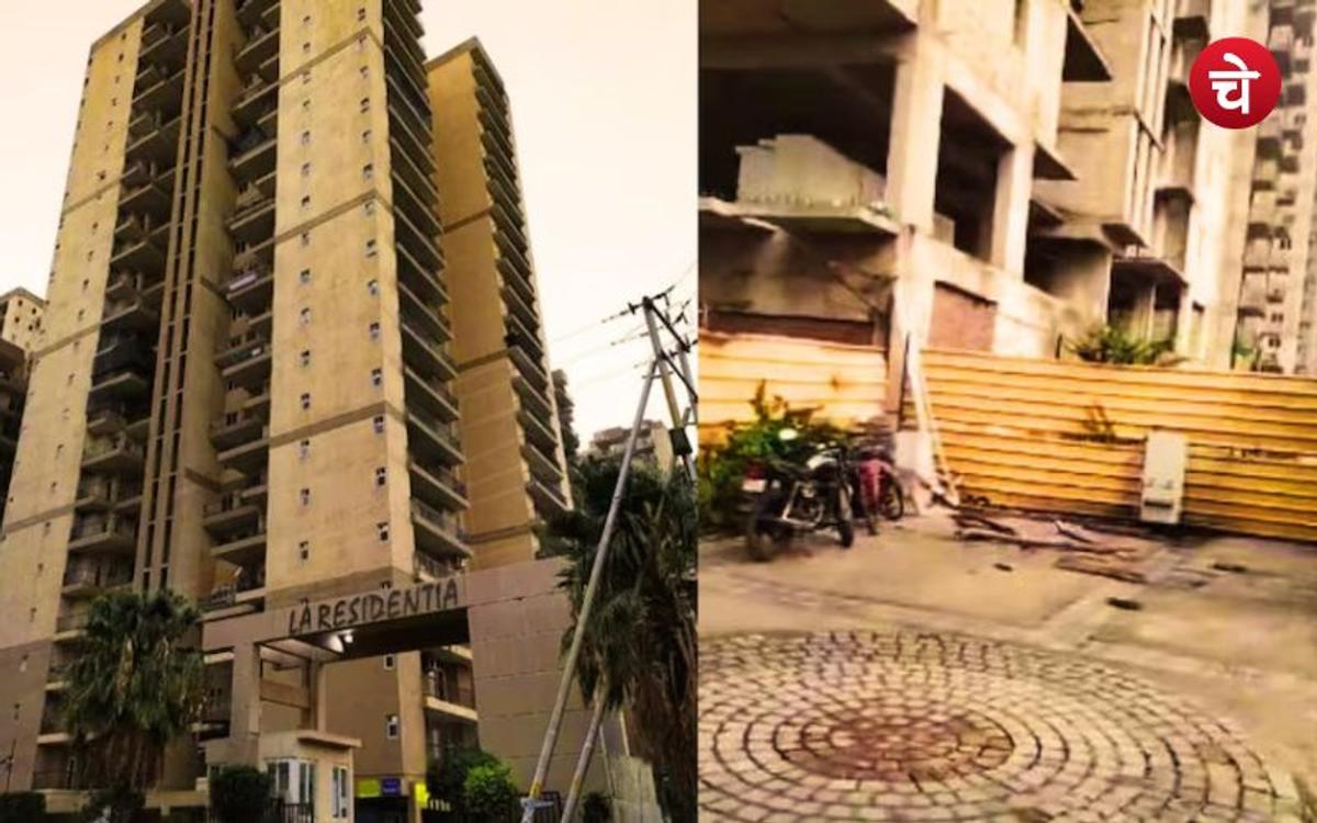 ग्रेटर नोएडा की सोसाइटी में बड़ा हादसा, टावर की शटरिंग गिरने से सुरक्षाकर्मी की मौत