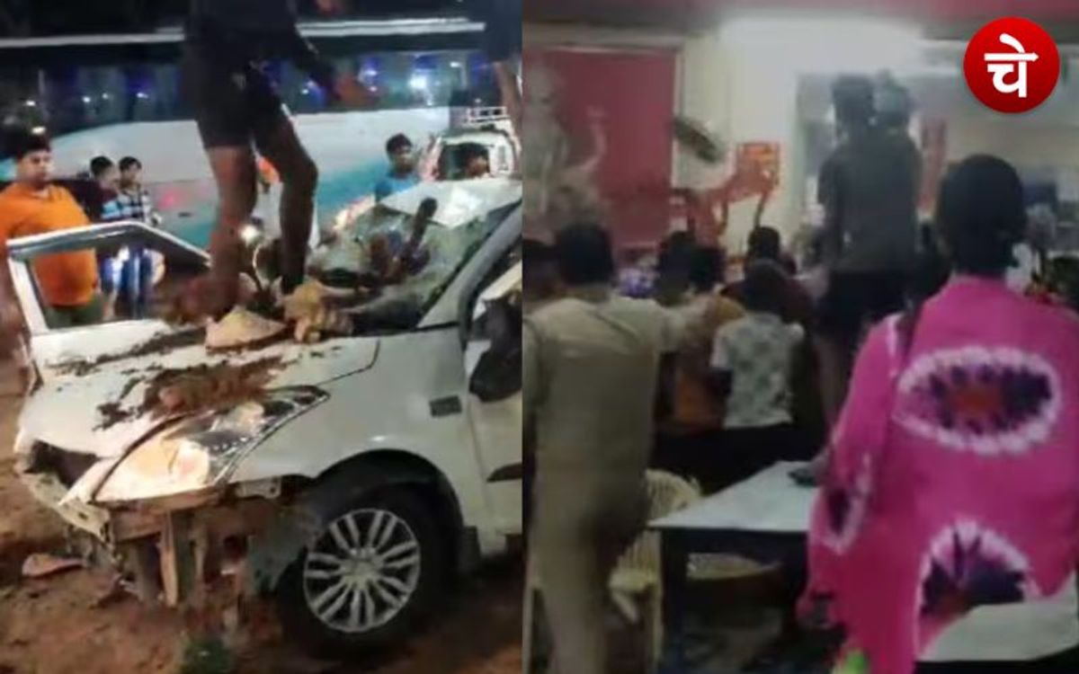 मुजफ्फरनगर में पुलिस के सामने कांवड़ियों का तांडव, वीडियो वायरल