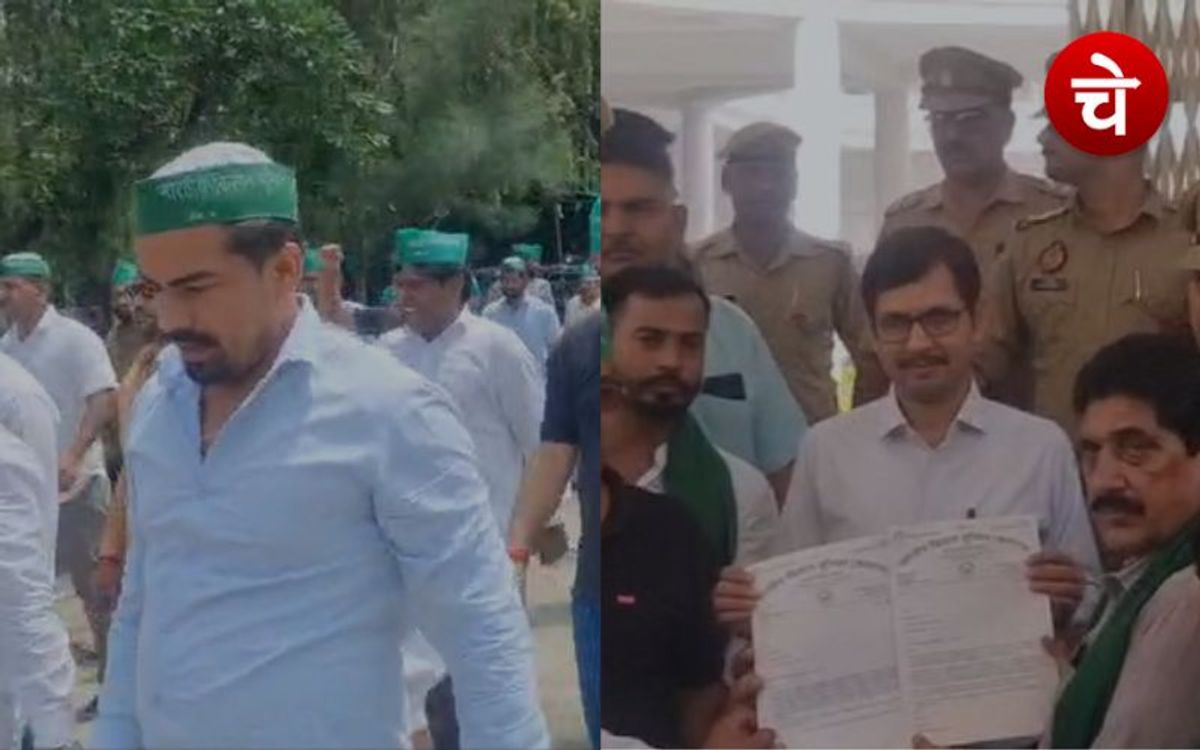 एमएसपी गारंटी कानून लागू करने की मांग को लेकर प्रदर्शन