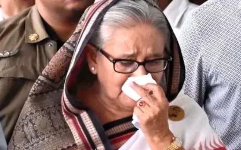 बड़ी खबर: गाजियाबाद के हिंडन एयरबेस पर पहुंचा शेख हसीना का विमान