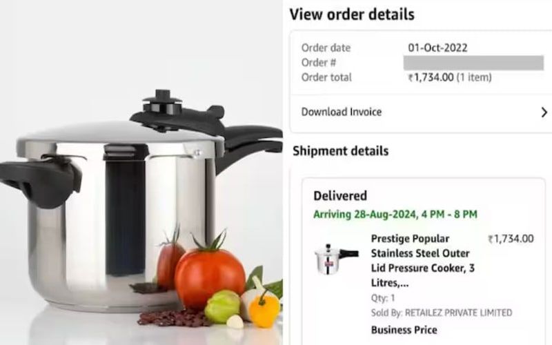 हद हो गई! Amazon की गजब डिलीवरी, दो साल बाद भेजा घर पर कूकर