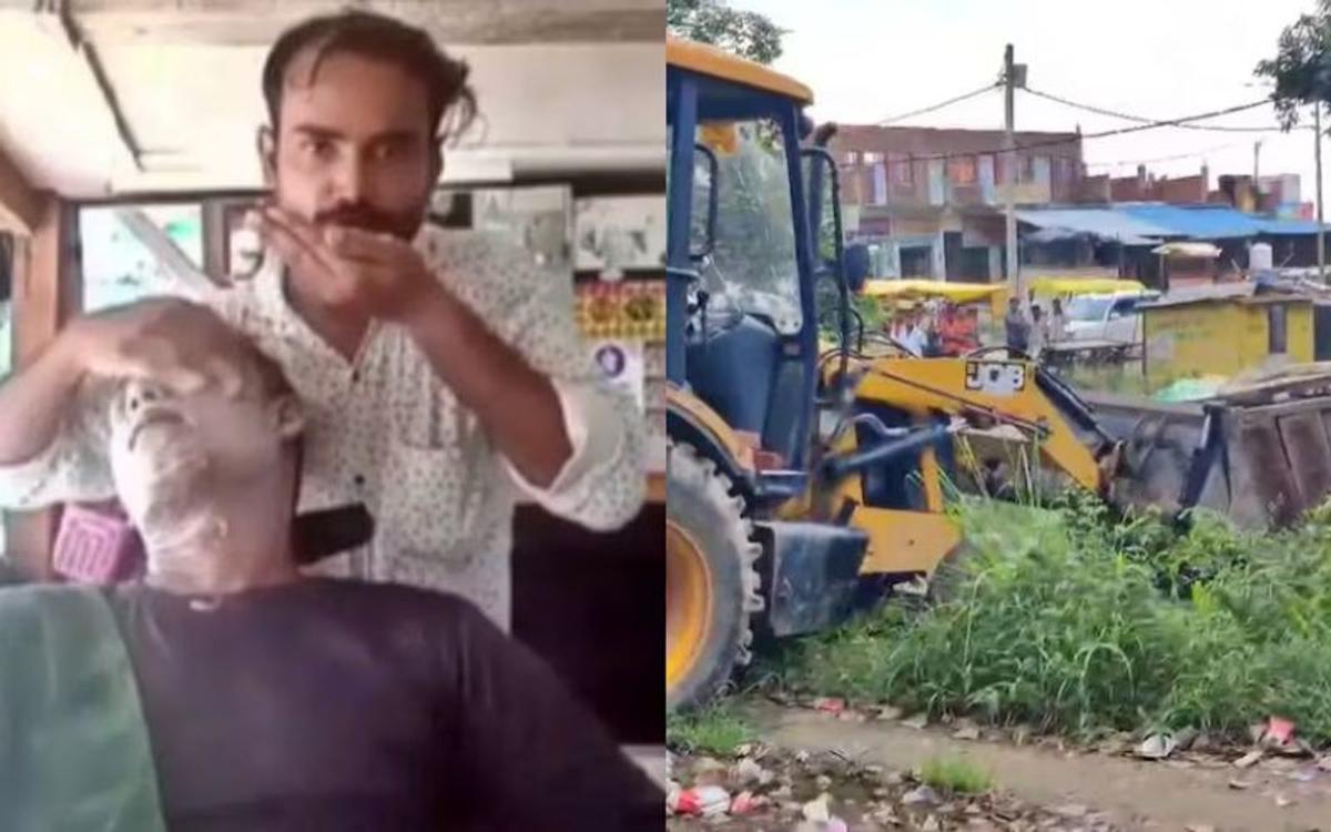 उत्तर प्रदेश में थूक से कर रहा था मसाज, सैलून पर चल गया 'बाबा का बुलडोजर'