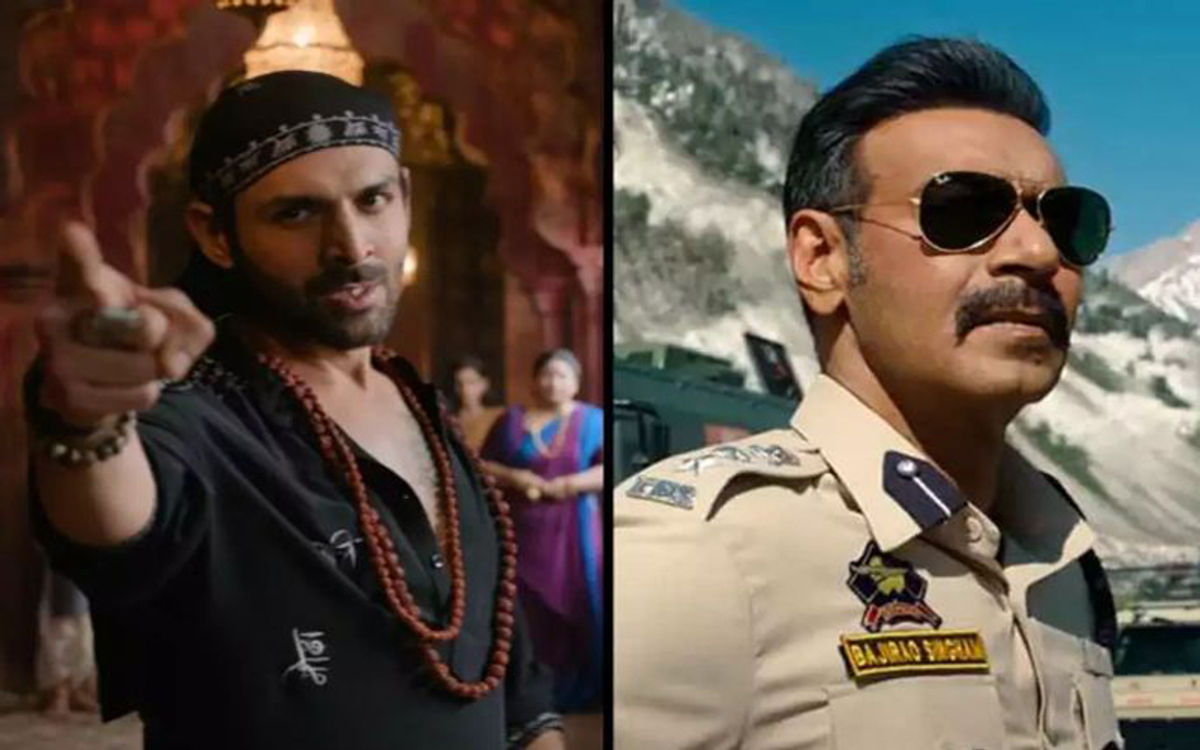 एडवांस बुकिंग में 'सिंघम अगेन' ने मारी बाजी, 'भूल भुलैया 3' को छोड़ा पीछे