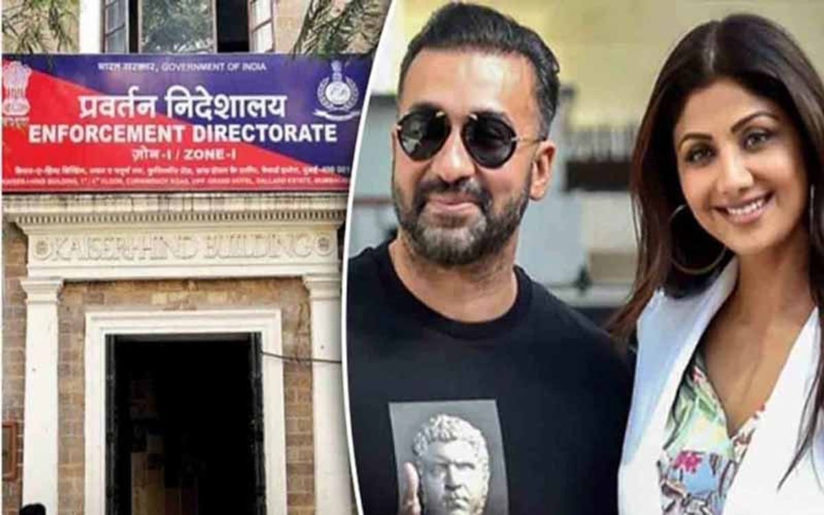 शिल्पा शेट्टी के पति राज कुंद्रा के ठिकानों पर ED की बड़ी छापेमारी