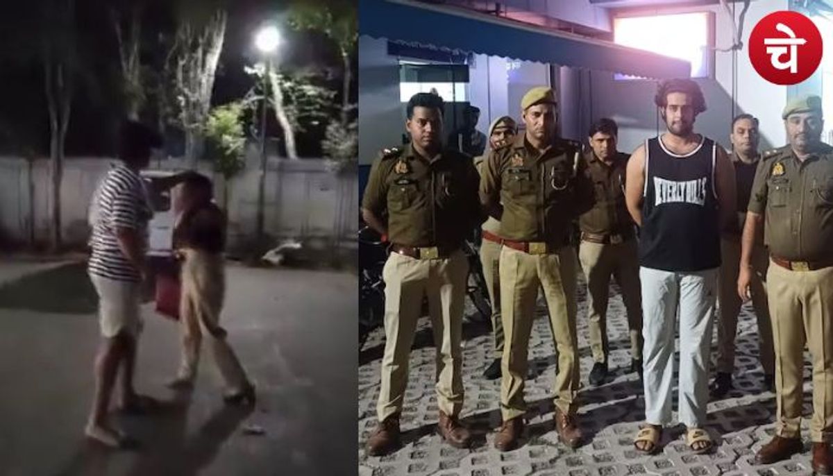 बाल खींचकर युवती पर कर दी चांटों की बरसात, Viral Video पर पुलिस का एक्शन
