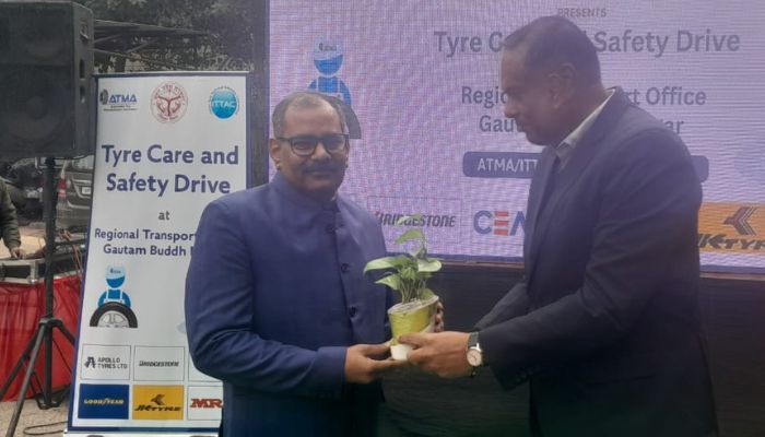 ARTO में टायर केयर एंड सेफ्टी ड्राइव आयोजित, लोगों को दी सड़क सुरक्षा की जानकारी 