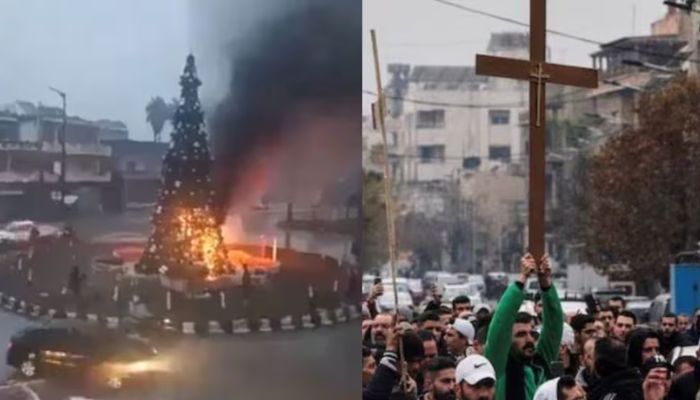 क्रिसमस डे पर लोग क्यों उतर आए सड़कों पर, सीरिया में विरोध प्रदर्शन