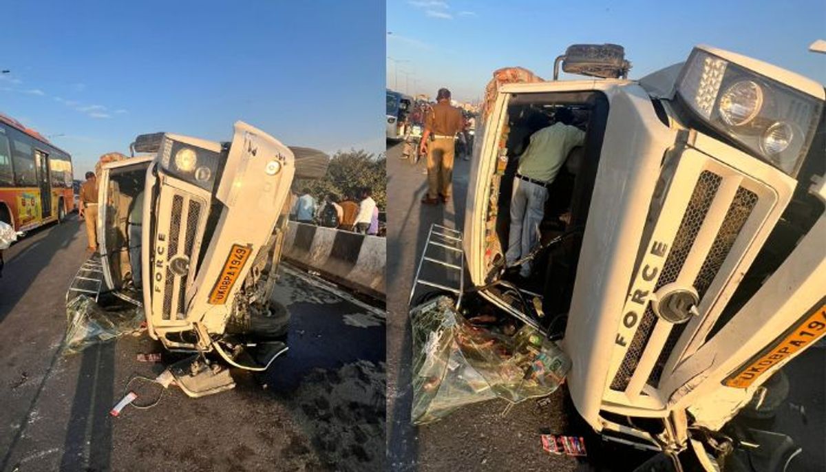 इधर ड्राइवर की आंख लगी उधर दुर्घटना घटी, 17 घायल