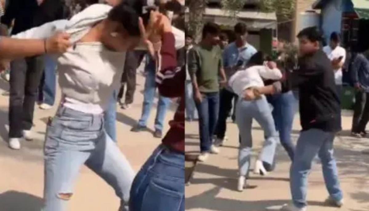 Galgotias University में दो लड़कियों ने की चाइनीस फाइट, डर से भागे लड़के