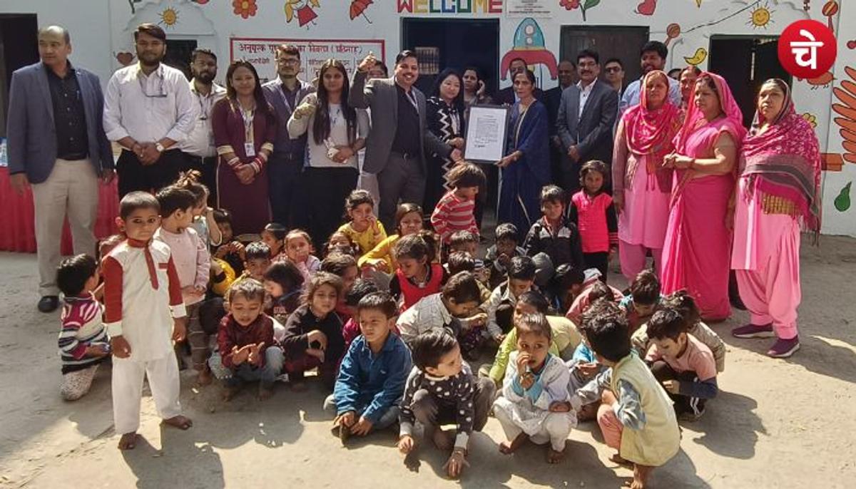 नोएडा में बदल रही है आंगनबाड़ी केन्द्रों की सूरत, बाल शिक्षा की नींव होगी मजबूत