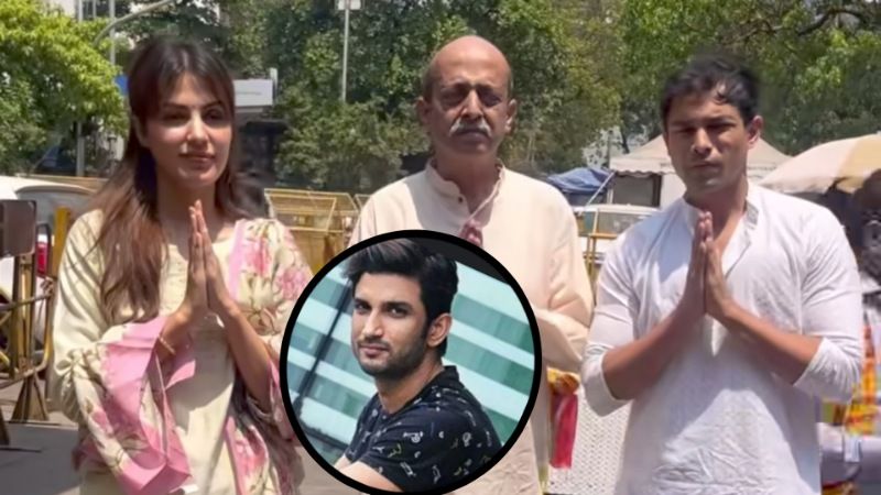 सुशांत सिंह राजपूत सुसाइड केस में क्लीन चिट मिलते ही सिद्धिविनायक पहुंची रिया चक्रवर्ती, पिता-भाई संग हाथ जोड़े आई नजर