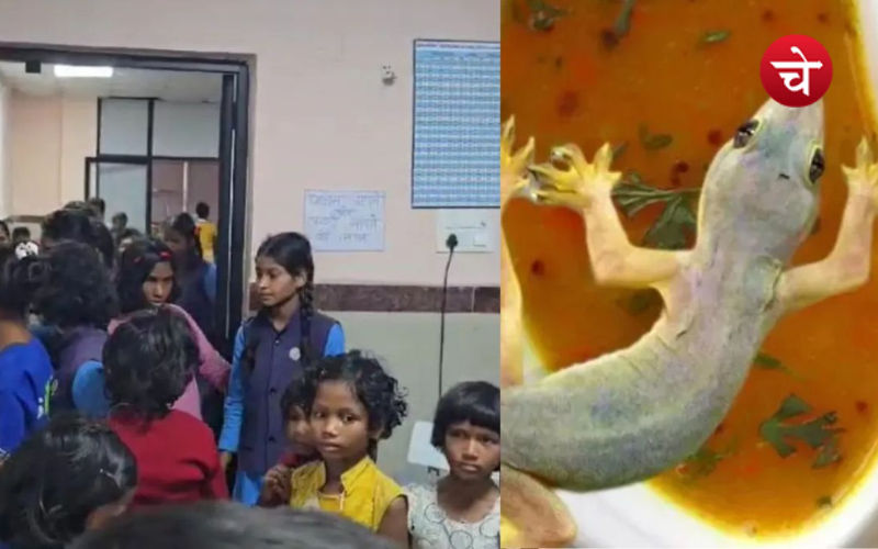 बलरामपुर स्कूल में भोजन में छिपकली, 70 बच्चे बीमार, जांच शुरू !