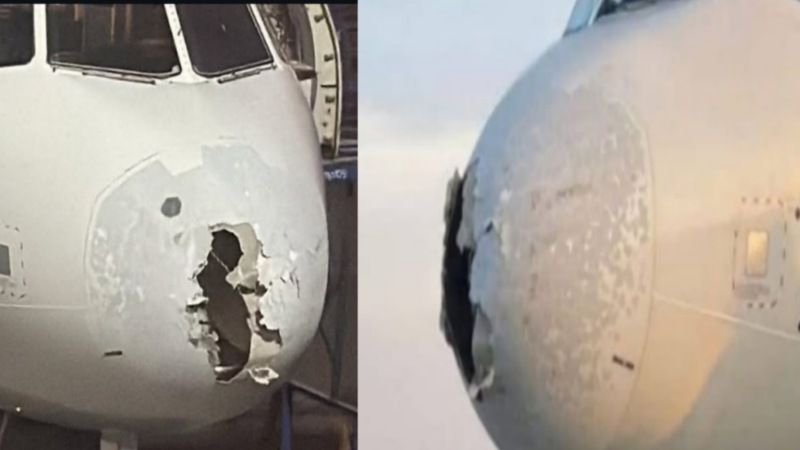 टर्बुलेंस में टूटा Indigo फ्लाइट का फ्रंट, इमरजेंसी लैंडिंग से बचीं 220 जानें!