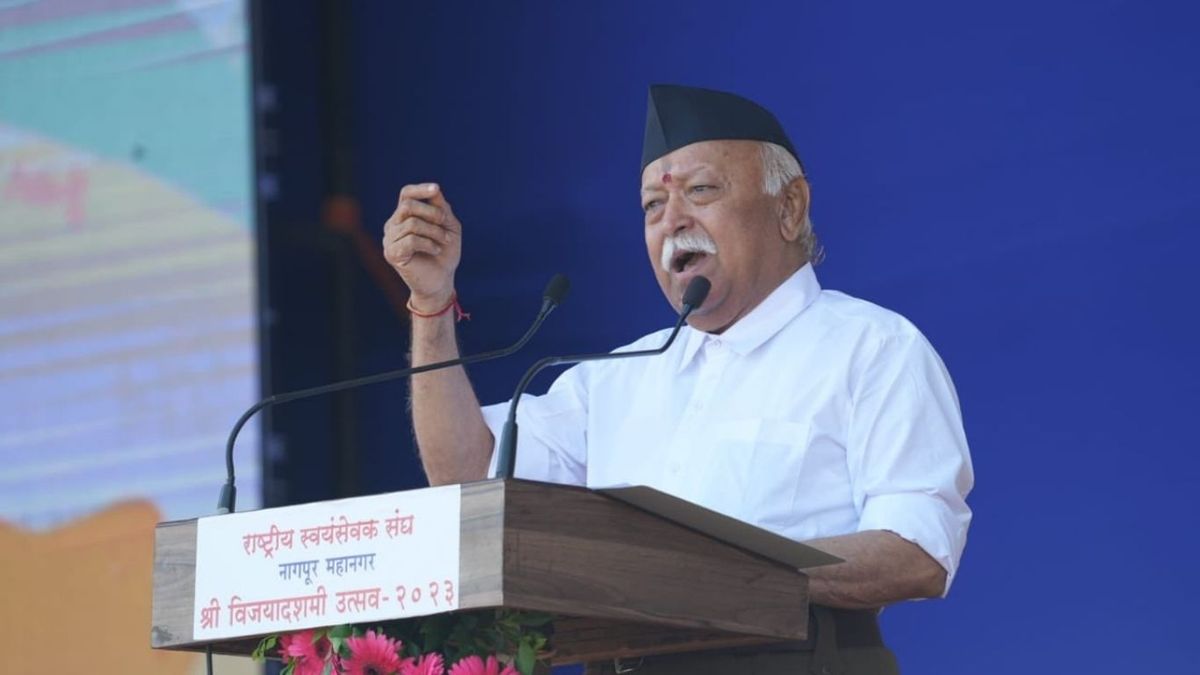 आज़ादी किसी एक का नहीं, पूरे राष्ट्र के संकल्प का परिणाम - मोहन भागवत