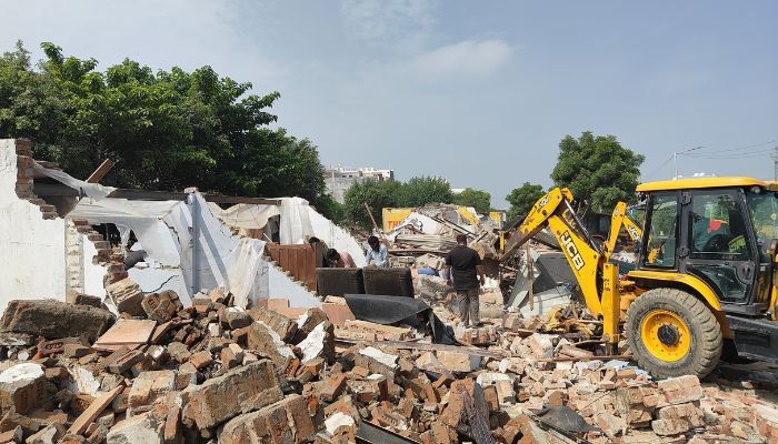 Greater Noida Bulldozer Action