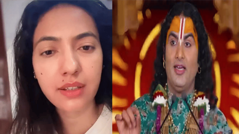 अनिरुद्धाचार्य के बयान पर खुश्बू पटानी की फटकार – ‘मेरे सामने होते तो मुंह मारना सिखा देती!’