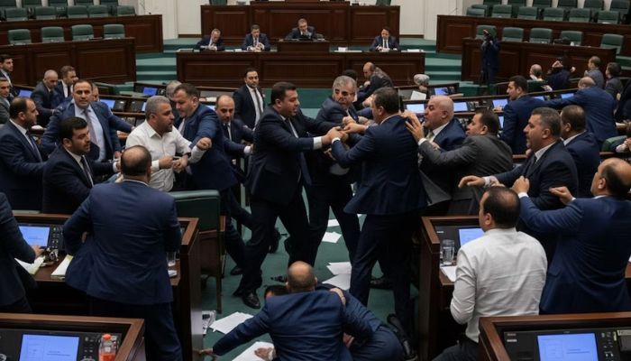 इराकी संसद बनी अखाड़ा, शिया-सुन्नी सांसदों में चले लात-घूंसे, जूते