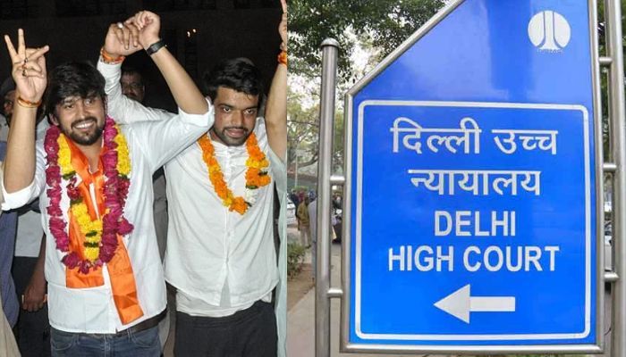 दिल्ली हाईकोर्ट ने दिखाया सख्त रवैया, DUSU अध्यक्ष-सचिव को भेजा नोटिस