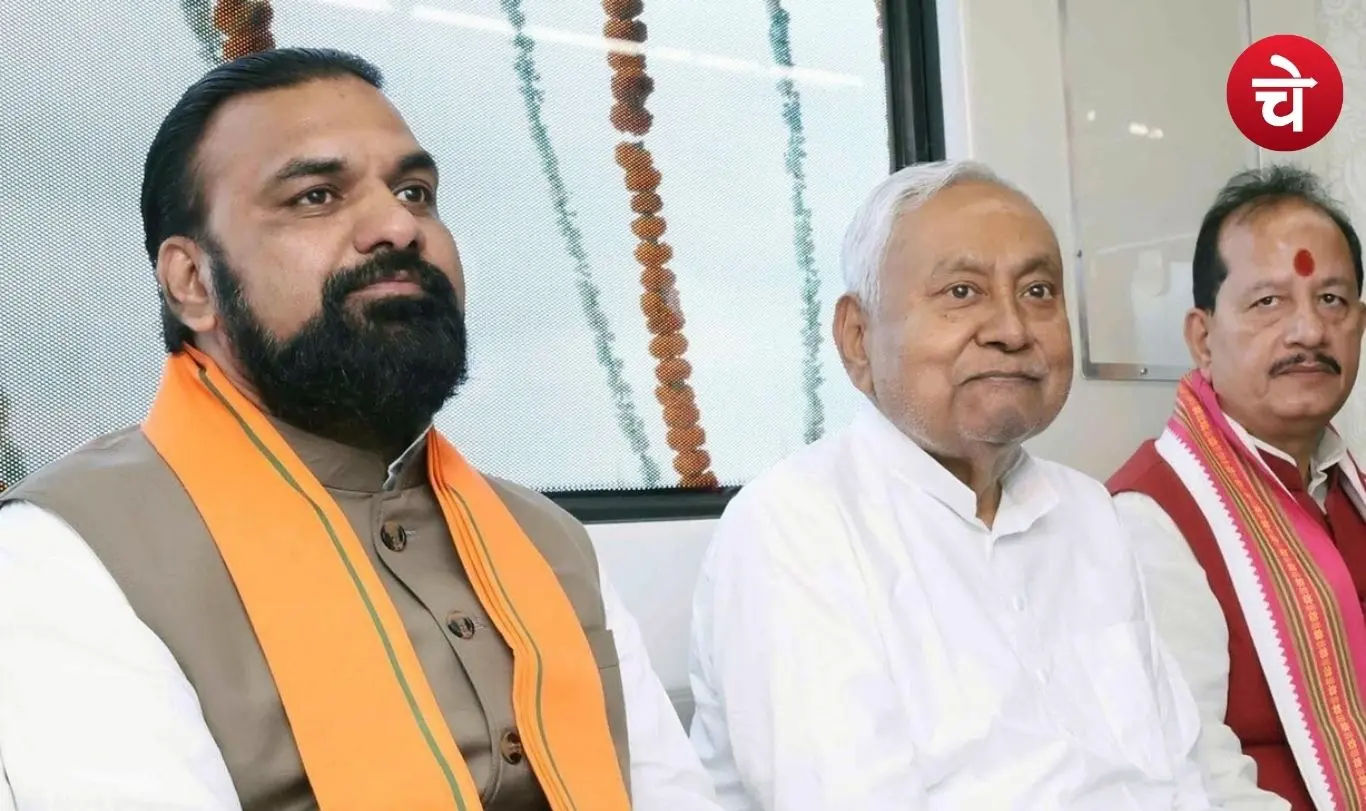Samrat Choudhary, Nitish Kumar and Vijay Kumar Sinha