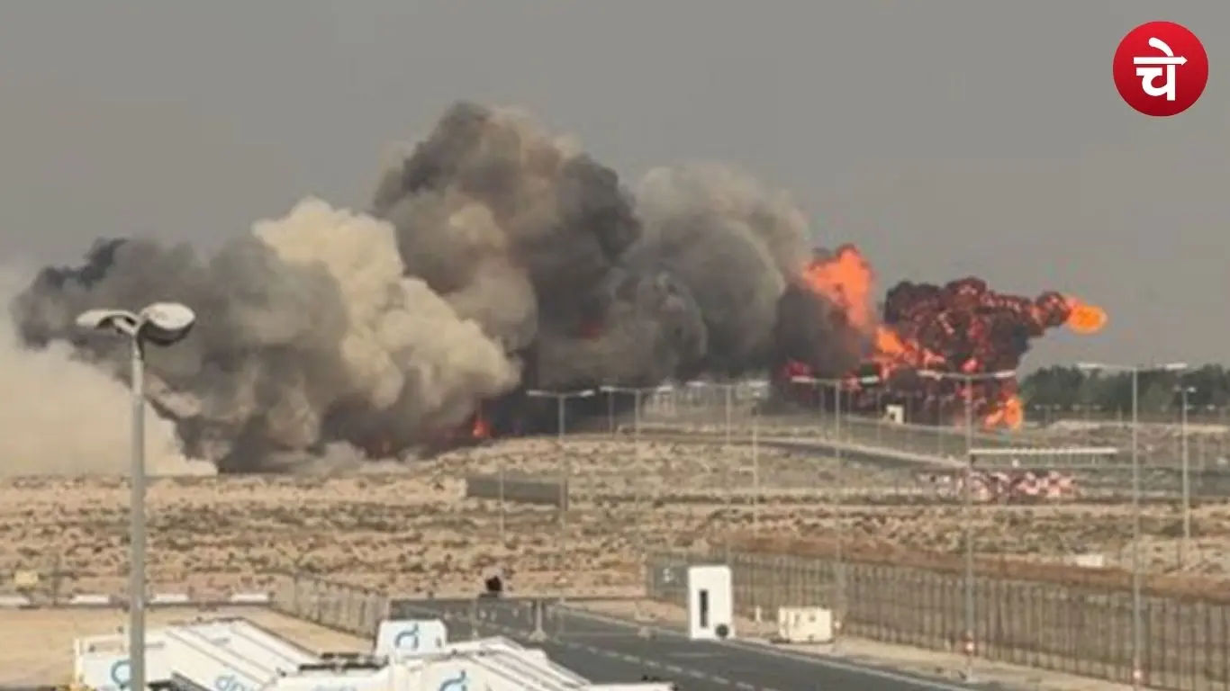 दुबई एयर शो के दौरान डेमो फ्लाइट में क्रैश हुआ भारतीय तेजस