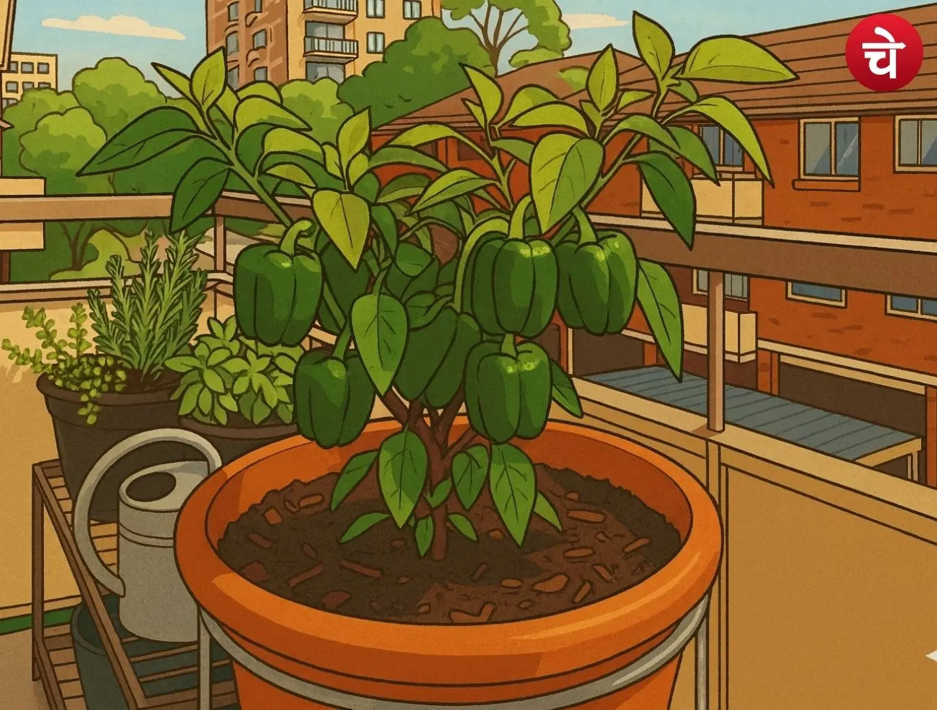 bell peppers in pots00