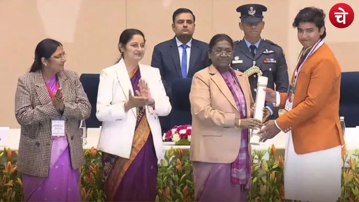 राष्ट्रपति भवन में सम्मानित हुए वैभव सूर्यवंशी