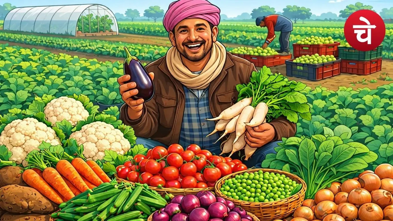 Vegetable farming in winter