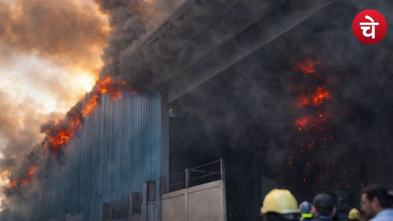 Massive explosion in Faridabad factory